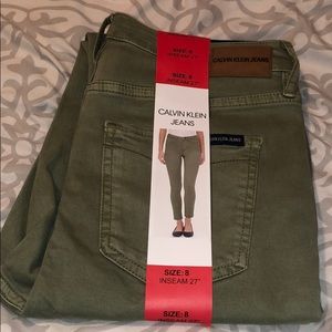 Brand New Olive Green Size 8 Calvin Klein Jeans